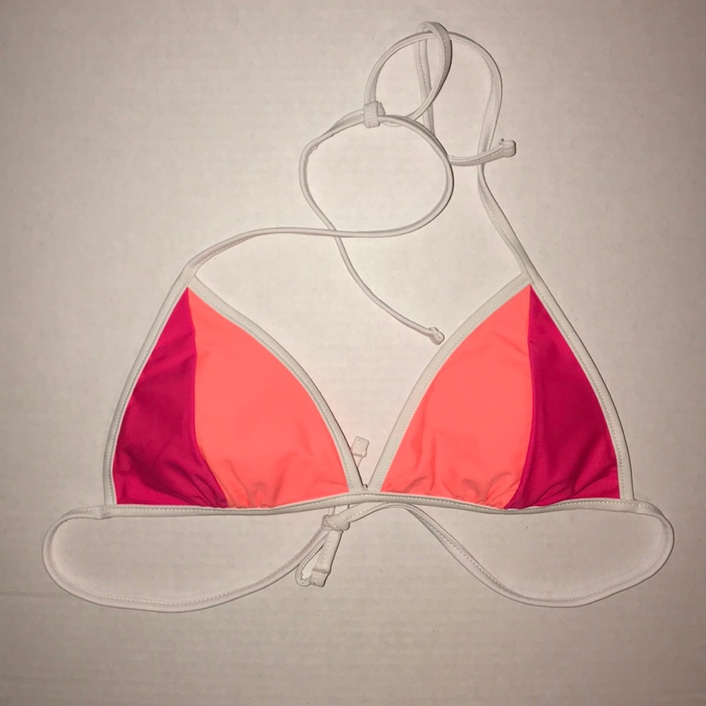 No Boundaries flash peach pink small swim top